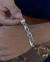 Pulseira de prata italiana teor 925 modelo 3x1 13mm