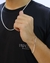 Pulseira de prata italiana teor 925 modelo grumet 3mm