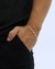 Pulseira de prata italiana teor 925 modelo grumet 4mm