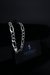 Pulseira de prata italiana teor 925 modelo 3x1 10mm