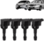 Foto perfil 4x Bobinas de Ignição New Fit 1.4 1.5 City 1.5 2009 A 2014 30520-RB0-003