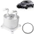 Imagem de um trocador de calor de óleo de motor cilíndrico, com aletas e duas conexões tubulares curvadas na parte superior, em uma vista angulada, mostrando um anel de vedação. Compatível com: MITSUBISHI Lancer (2007-2010), ASX (2010-2016), Outlander (20
