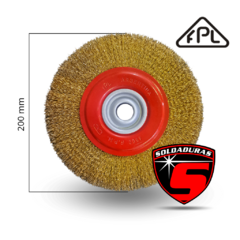 CEPILLO FPL CIRCULAR RIZADO / 200 MM ART.18230