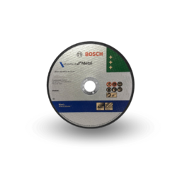El disco de corte Bosch Ø 115 x 1.00 x 22.23 mm es ideal para cortes precisos en metal. Su diseño delgado permite un desgaste reducido 