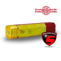 Envase del producto EUTECTRODE 536 de 5.00 mm en caja de 5 Kg, con etiquetas en amarillo y rojo.