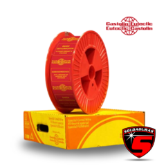 Bobina de alambre tubular DO*15 BR de 1.20 mm, marca Eutectic, presentada en caja amarilla con detalles en rojo.