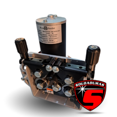 Motor devanador doble arrastre SSJ-11, ideal para alimentación de alambre en procesos de soldadura.
