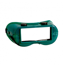 La antiparra rectangular verde con visor fijo es ideal para protección ocular en trabajos industriales. Su diseño ergonómico y color verde proporcionan comodidad y visibilidad durante el uso.