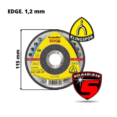 El disco A 46 T Special Edge de 115 x 1,2 x 22,23 mm es ideal para cortes precisos en metal, ofreciendo alta durabilidad y un rendimiento eficiente.