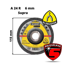 DISCO DE DESBASTE A 24 R SUPRA 115 X 6 X 22.23 - comprar online