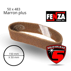 BANDA NT-SC 50 X 483 GRUESO MARRON PLUS