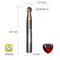 FRESA ESFERICA 6 X 4.7 / DENTADO 6 cod: 295819