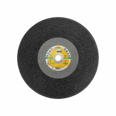 Disco de corte Klingspor A24 R Supra, diámetro de 300 mm y espesor de 3 mm, ideal para materiales sensibles.