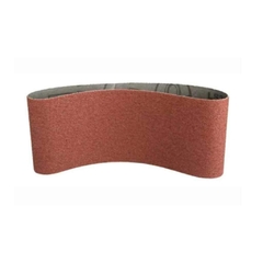 Banda abrasiva de 75 mm de ancho y 457 mm de largo, ideal para trabajos de lijado.