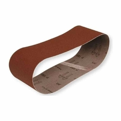 Banda abrasiva de óxido de aluminio, grano 120, de 100 x 915 mm.