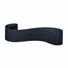 Banda de zirconio negra para abrasivos, de 75 mm de ancho y 2000 mm de largo, grano 36.