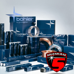 El electrodo Böhler Fox CEL 85E 8010 P1 Ø tiene un diámetro de 3.25 mm y viene en un paquete de 9.7 kg, ideal para trabajos de soldadura de alta resistencia.