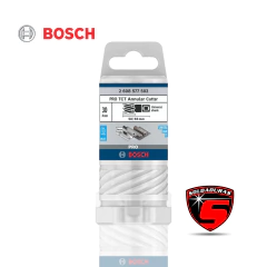 Cortadora anular TCT Bosch con dientes de carburo de tungsteno para mayor durabilidad.