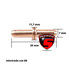 El Electrodo Plasma P-8018 de 60 amperios es un componente esencial para procesos de corte y soldadura por plasma. Diseñado para ofrecer un rendimiento confiable y una alta durabilidad