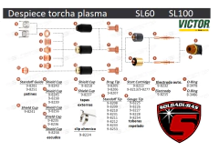 La torcha SL100 (75) T&L 20FT (6.1M) Cod 730838, con 6.1 metros de longitud, está diseñada para cortes por plasma de alta precisión y resistencia en trabajos intensivos.