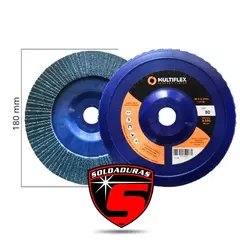 DISCO FLAP MULTIFLEX ZIRCONIO DIAMOND 115MM #80