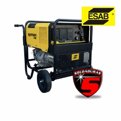 La MOTOSOLDADORA ESAB RUFFIAN ES 150 G EDW NAFTA. Este equipo combina un generador y una soldadora, proporcionando hasta 150 amperios de corriente para soldadura por arco. Es ideal para trabajos en campo y lugares sin acceso a energía electrica. 