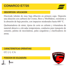 ELECTRODO TUBULAR E7725 6.00 MM CAJA POR 5 KGR - tienda online