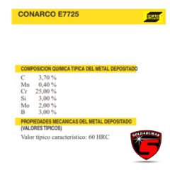 Imagen de ELECTRODO TUBULAR E7725 6.00 MM CAJA POR 5 KGR