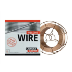 El alambre LMM CUAL8 Ø 1,6 mm se presenta en un paquete de 12 kg, ideal para soldaduras de alta calidad con la marca Lincoln.