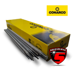 El electrodo inox Conarco 312 de 3.25 mm se presenta por kilogramo, ideal para soldadura de acero inoxidable con alta resistencia.