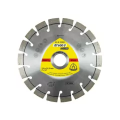 El disco diamantado segmentado DT600U, con un diámetro de 180 mm, se vende por unidad y está diseñado para cortes eficientes