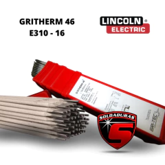 El Electrodo Gritherm 46 2.50 x 350 mm (kgr) está diseñado para garantizar soldaduras fuertes