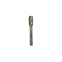 Fresa cilíndrica de aluminio con corte frontal, modelo HF100B, medida 9.60 x 19 mm y tres cortes.