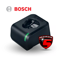 Cargador Bosch GAL 12V-20, diseñado para baterías de herramientas eléctricas, con indicador LED de carga.