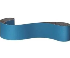 Banda de lija de zirconio, color azul, con medidas de 75 x 1500 mm y grano 80
