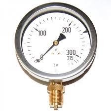 Manómetro de presión con rango de 0 a 300 psi y conexión R1/4"