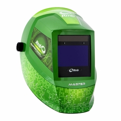 La Máscara Fotosensible Master RMB es un equipo de protección personal diseñado para soldadores. Esta máscara cuenta con un filtro fotosensible que ajusta automáticamente el nivel de oscuridad según la intensidad del arco de soldadura, proporcionando una 