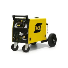 La Soldadura Compact MIG 215i de ESAB es una máquina de soldadura  compacta y portátil. Este equipo es adecuado para soldar acero al carbono, acero inoxidable y aluminio.