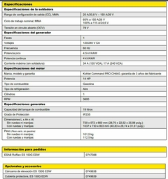 MOTOSOLDADORA ESAB RUFFIAN ES 150 G EDW NAFTA en internet