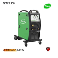 La soldadora MIG Arco Pulsado Genix 300 O ofrece 300A de potencia Su tecnología de arco pulsado garantiza un acabado más preciso y controlado.