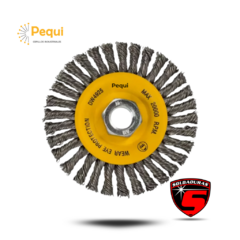 CEPILLO CIRCULAR TRENZADO ACERO 115 x 13 x M14 - comprar online