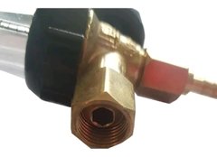tubo caudalímetro con base de bronce