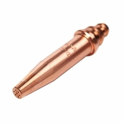 El pico de corte 16/10 para acetileno tiene un rango de corte de 50 a 80 mm, y está diseñado para ofrecer cortes precisos en materiales metálicos. 