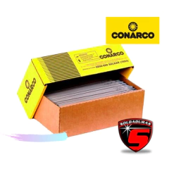 El electrodo Conarco 24 Ø x kg es ideal para soldadura en aceros al carbono. Su diámetro de 4.00 mm permite una fusión estable y uniones de alta resistencia.