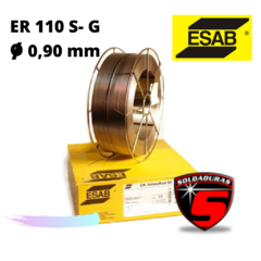 El alambre OK Aristorod 69 Ø 0,90 mm x 18 kg ER110S-G es un alambre de soldadura de alta resistencia, ideal para aplicaciones en estructuras y construcciones metálicas exigentes.