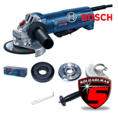 La amoladora GWS 9-125 P de 900W tiene un diámetro de disco de 125 mm, cuenta con gatillo tipo paleta y es ideal para cortes, desbastes y lijados en distintos materiales.