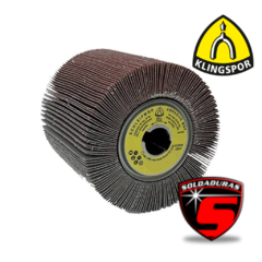 Rodillo abrasivo de hojas SM611, 100 x 100 gr, grano 40, ideal para pulido y acabado de superficies.