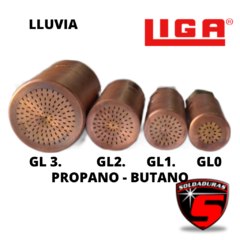 El pico de lluvia G1 con porta pico GL1 GL2 GL3 GL0 es compatible con gas propano-butano y está diseñado para ofrecer un flujo constante y controlado. 