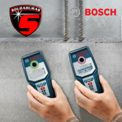 El detector de metales GMS 120 Bosch detecta metales, cables y estructuras a una profundidad de hasta 12 cm