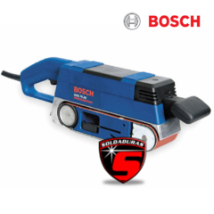 La lijadora de banda GBS 75 AE de Bosch es una herramienta eléctrica diseñada para lijar superficies de manera eficiente y precisa. 